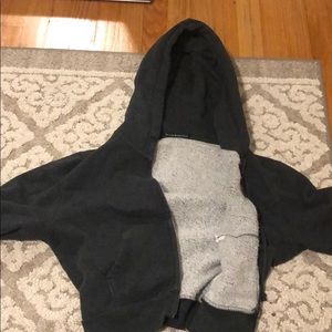 Gray Cropped Brandy Hoodie